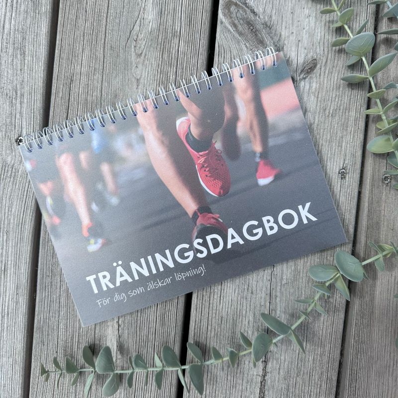 Träningsdagbok för löpare, omslag